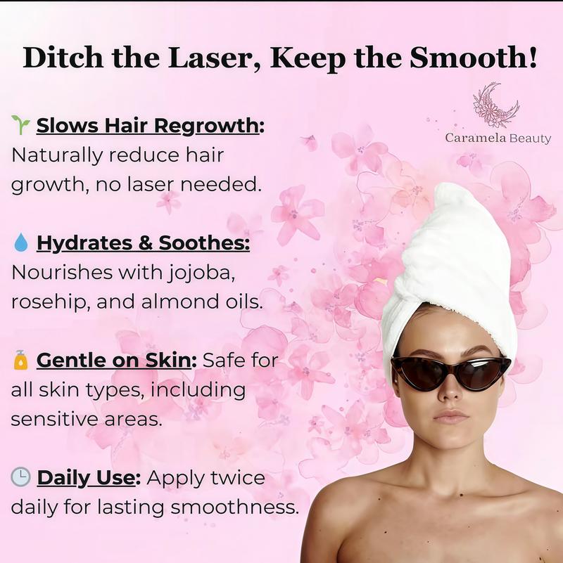 3 Pack-Caramela Beauty CyperusRotundusOilforNaturalPermanent Hair Reduction FB Mildand Non-irritatingBody Care Wax,Moisturizing &SoothingforSkinCareDepilatory, Unisex HairRemovalCreamoil,DailyUseCosmetic Gentle Removal