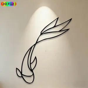 1pc Mermaid Tail Metal Wall Art,Mermaid Tail Statue Mural, Ideal Gift for New Year, Easter, Nautical Decor Enthusiasts, Rust-Resistant Metal Wall Decor Wall Sculptures, Perfect for Bedroom Wall & Garden Fence, Unique Home Decor Accent