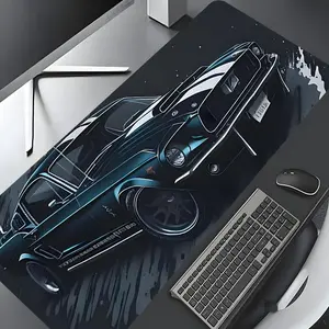 Classic Muscle Car Design Mouse Pad, Rectangle Gaming Mouse Pad, Non-slip Mousepad, Office Desk Keyboard Mouse Pad for Home Office Game Room Desk, Universal Mouse Pad, Premium Multipurpose Mousepad, Gaming Room Accessories