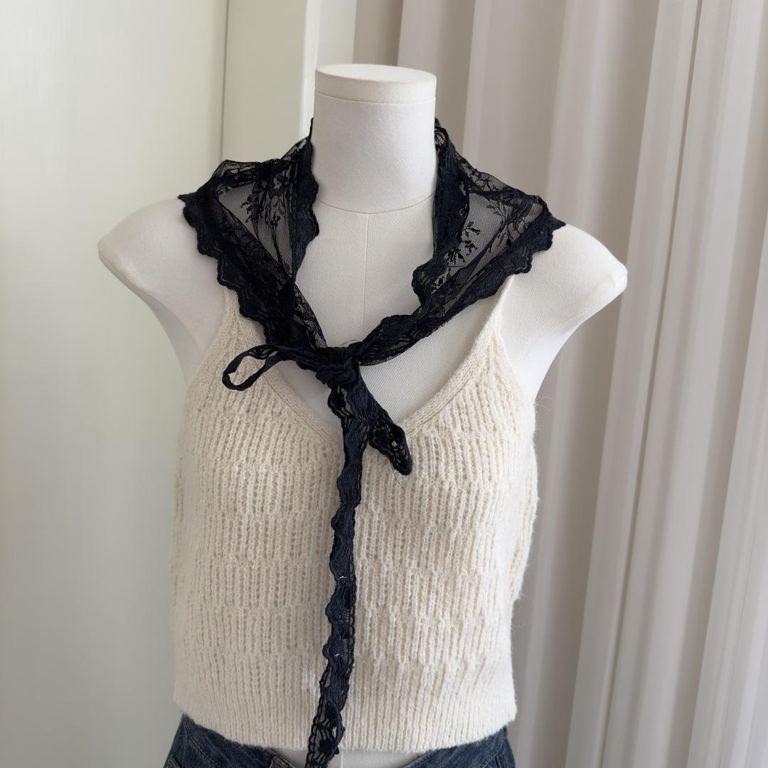 2025 HOT SALE! Y2K Women Lace Tulle Bandage Skirt Stacked Lace Half Skirt Layering Small Butt Curtain Flower Triangle Hair Scarf