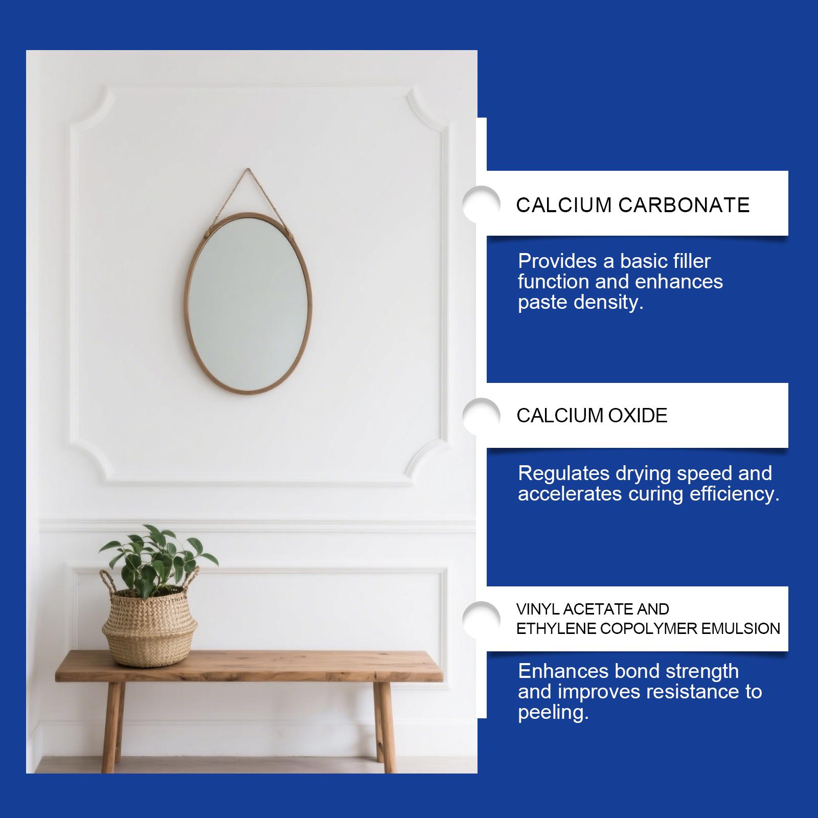 Drywall Patch Repair Kit,Wall Repair Kit for Drywall, Wall Mending Agent Paste to Fix Cracks, Holes & Dents, Waterproof & Damp-Proof, No Powder Mess, Easy Application for Home Maintenance (1 Set)