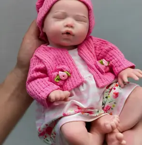 Realistic Full Body Silicone 13" Preemie Reborn Doll with Drink/Wet System, Birth Certificate, Baby Bottle, Clothing, and Diaper
