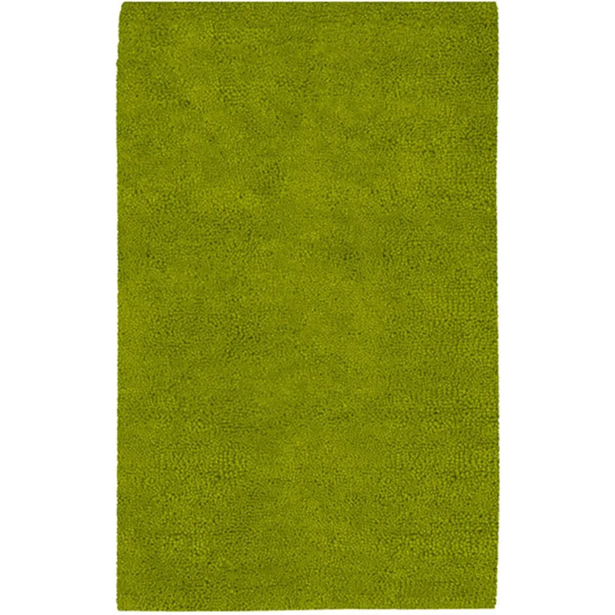 Livabliss  Aros Rug- 100 Pct New Zealand Felted Wool- Hand Woven- Lime Green- 16X16