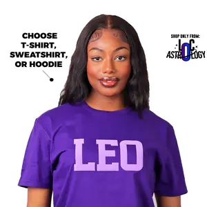 Purple *Extremely Limited* Choose T-Shirt, Sweatshirt, or Hoodie: Zodiac Puff Print Top Unisex, Astrology Apparel