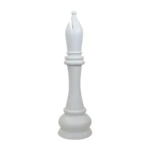 MegaChess 59 Inch White Fiberglass Bishop Giant Chess Piece