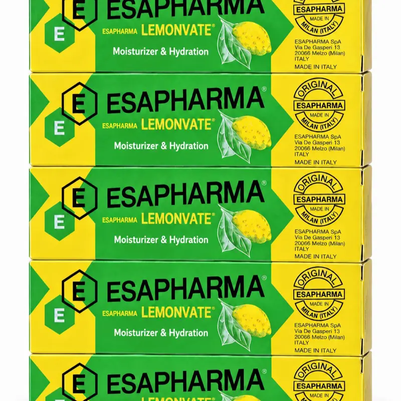 3 Pack Esapharma Lemonvate Cream for Face and Body 30g Tube Original Formula Made in Italy Elastic Skin Moisturize Breathable Skin Friendly