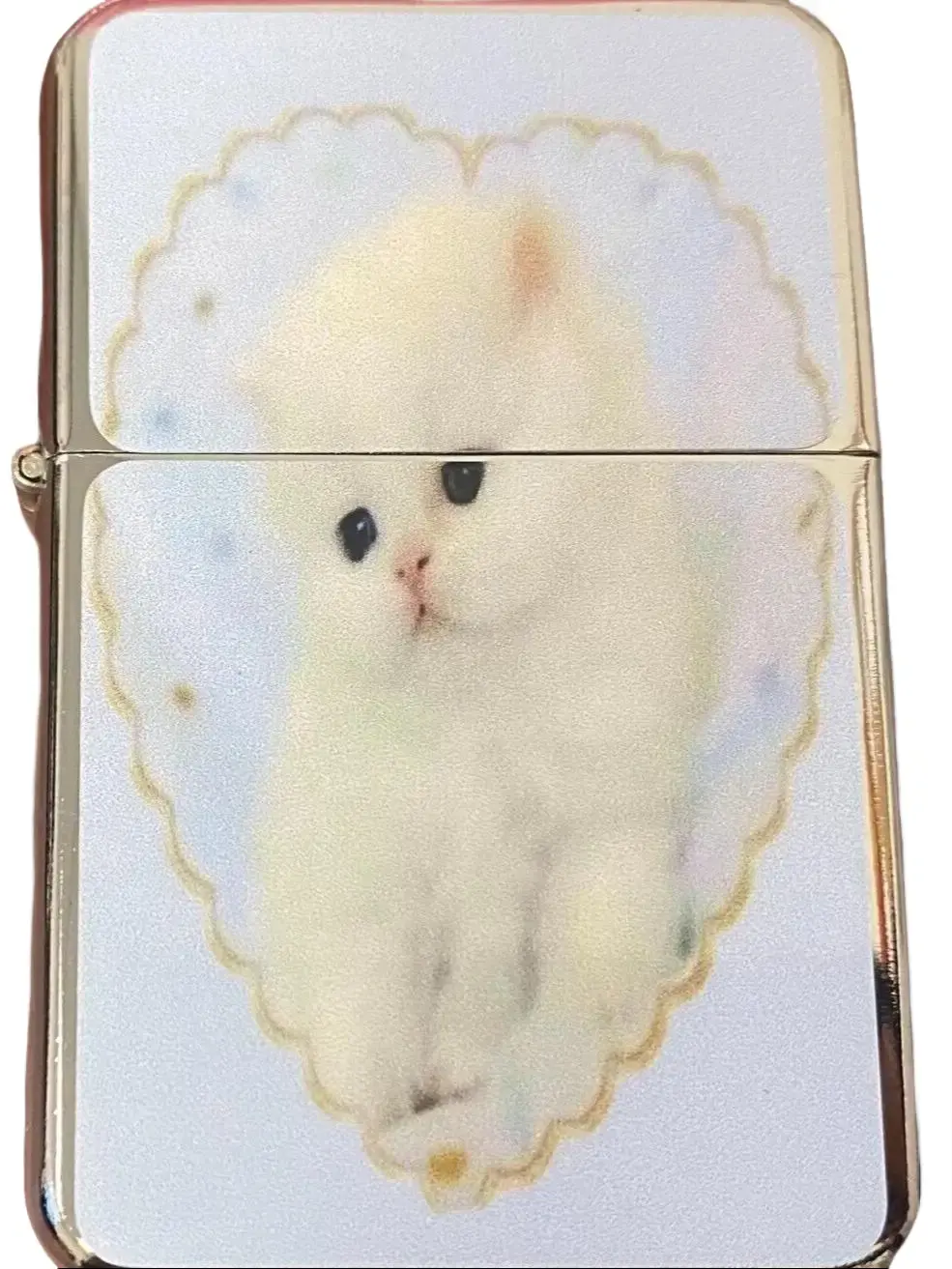 NEW Valentine Heart Kitten Oil Lighter