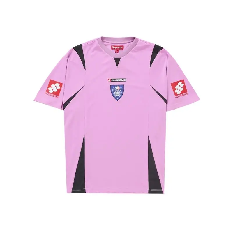 Supreme Men's Crest Soccer Jersey Pink, from StockX