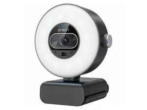 EMEET S600 Light 4K StreamCam with 1/2" Sensor, 0.2S PDAF, 2 Mics, Ring Light with Dial Control - 4 Lighting Modes with App Control 4K30FPS - 1/2" Sensor - Built-in Privacy Shutter - EMS60L-LD