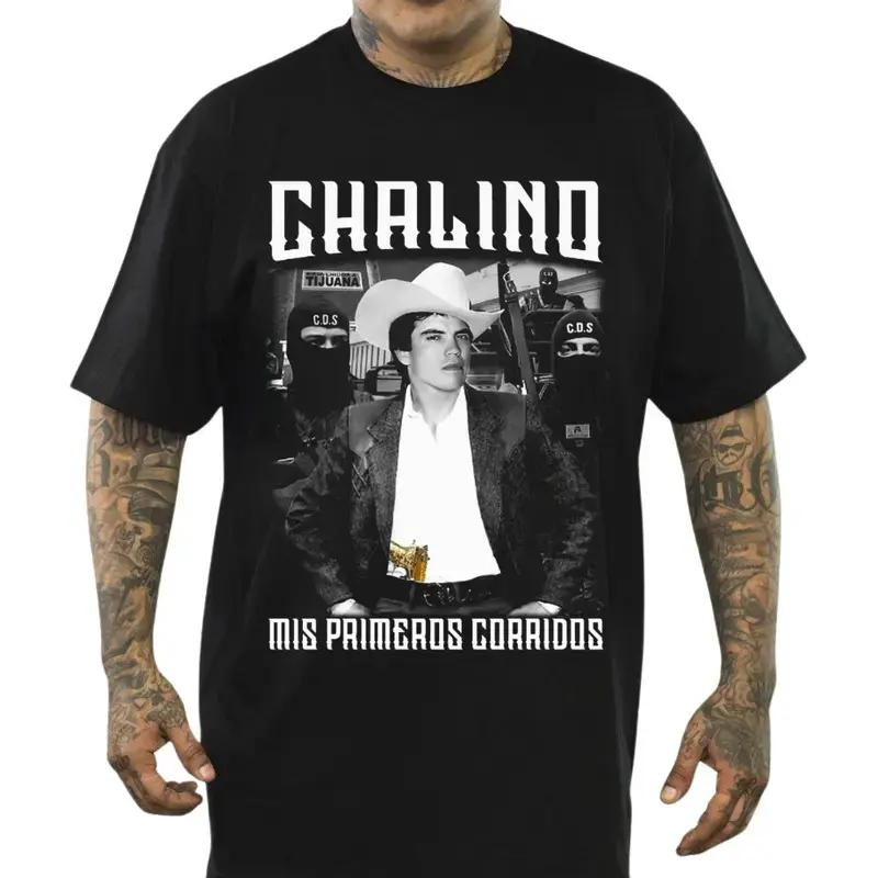 Chalinooo Sánchez Vintage Graphic Tee, Corridos Legend Streetwear, El Gallo de Sinaloa Shirt, Retro Mexican Music Top, Unisex Firme Fit
