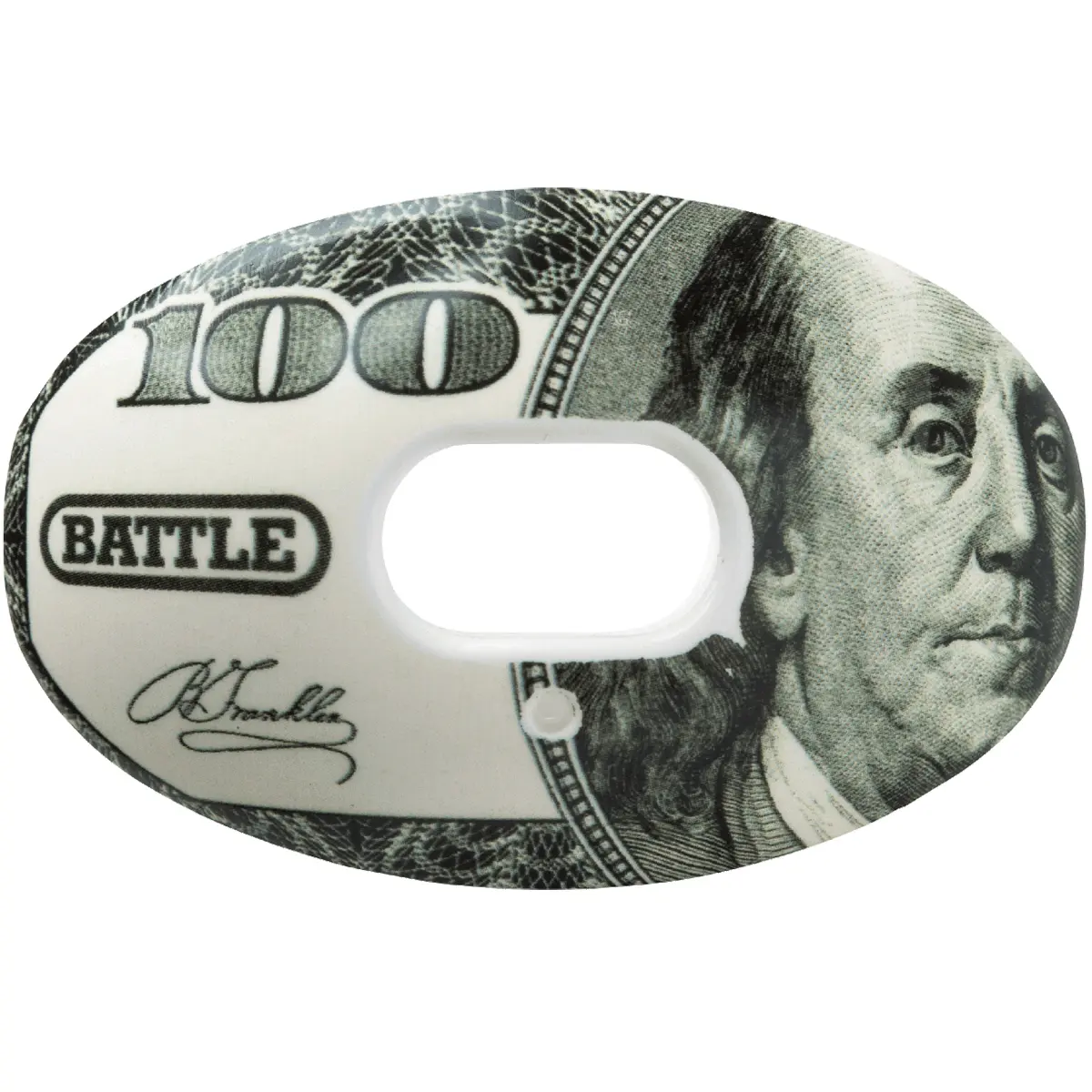 Battle Sports Benjamin Limited Edition Football Oxygen Mouthguard - Advanced Composite Lip Protector with Max Breathability, No-Boil Design, One Size