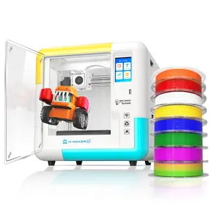 AOSEED X-MAKER JOY AI 3D Printer for Kids and Beginners, Fully Assembled Mini Printer, App Control, Auto Leveling, Quiet Operation, 8 PLA Filaments Included
