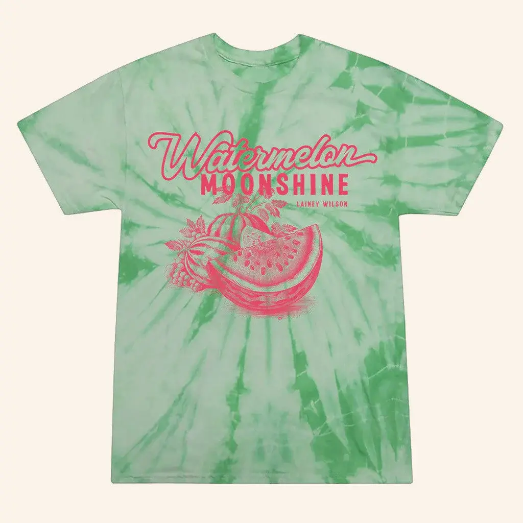Lainey Wilson Merch Tour 2025 Watermelon Moonshine Tie Dye T-Shirt Best Gifts For Her HG