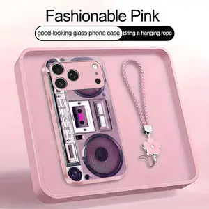 Suitable for [iPhone 17 Pro Max] high-end women's phone case🤩,retro cassette tape pattern, fun and appealing🥰✨, drop-resistant, affordably priced，fingerprint-resistant  YM99
