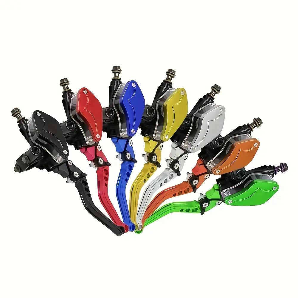 Motorcycle Modification Brake Handle Accessories Aluminum Alloy Material Clutch Brake Lever with Hydraulic Front Brake Maple Oil Pump for Off-Road and Street Bikes Disc Brake Pump