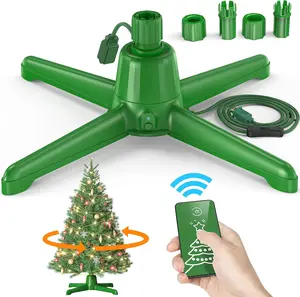 【Springlift】Rotating Christmas Tree Stand,Fits 0.8-1.5 Tree Poles,For Up to 7.5 ft Tree, with remote control