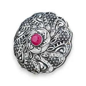 Classic Oxidized Ring | Adjustable Boho Bollywood Jewelry | Statement Accessory for Valentine's, Birthdays & Anniversaries