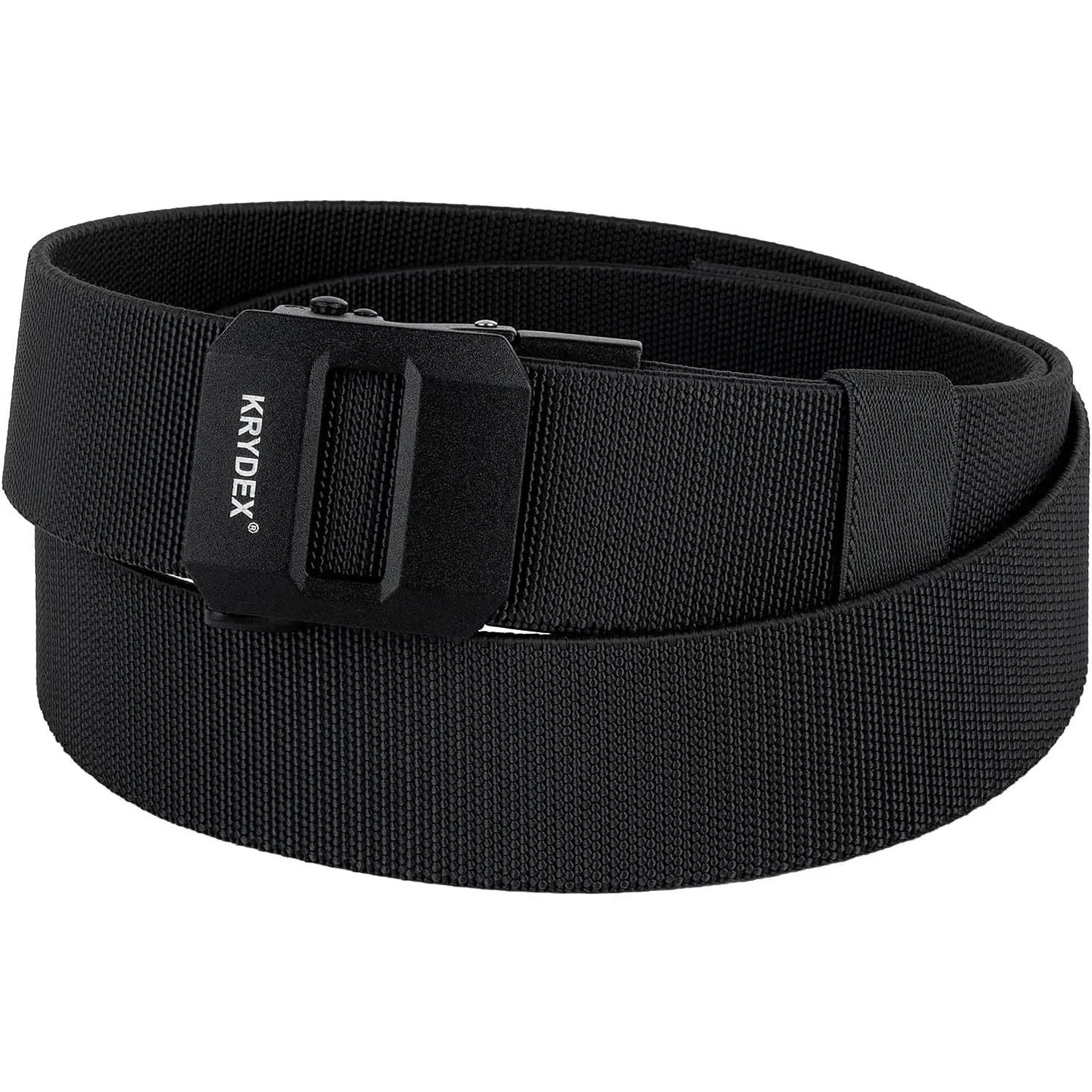 Krydex 1.5" Tactical Belt No Hole Auto-Locking Duty Work Belt Nylon Stretch EDC Gym Belt