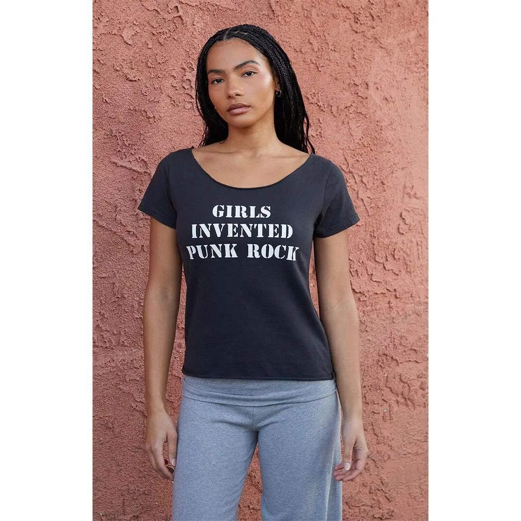 John Galt Women's Robyn Girls Invented Punk Rock Off-The-Shoulder Top - Multicolor