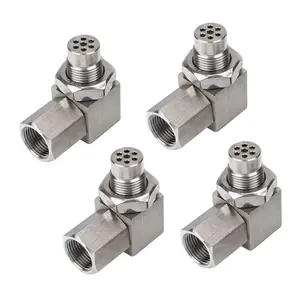3mirrors 90-Degree O2 Sensor Spacer M18x1.5 Oxygen Sensor Adapter Universal Car Exhaust Extension – Stainless Steel, 2/4 Packs