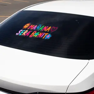 Add some style to your ride with the "Manana Sera Bonito" car window decal / Sticker - Car decal - TQG Karol G sticker - permanent vinyl sticker