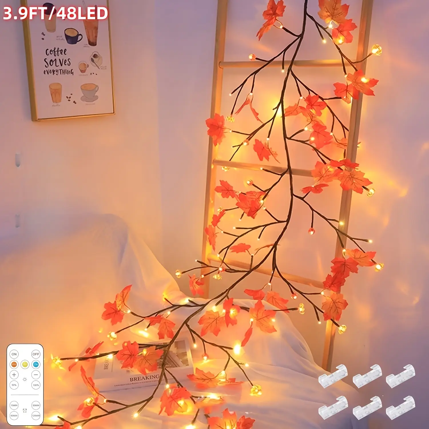 1.2M 144LEDs-Maple leaves