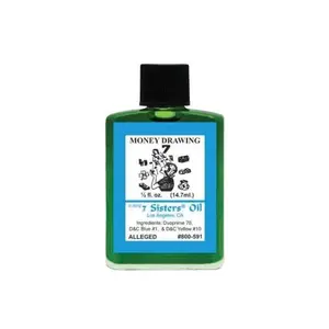 7 Sisters Money Drawing Oil 1/2oz (Aceite Para Atraer Dinero) to attract money in a short amount of time, help solve financial problems, become more wealthy.