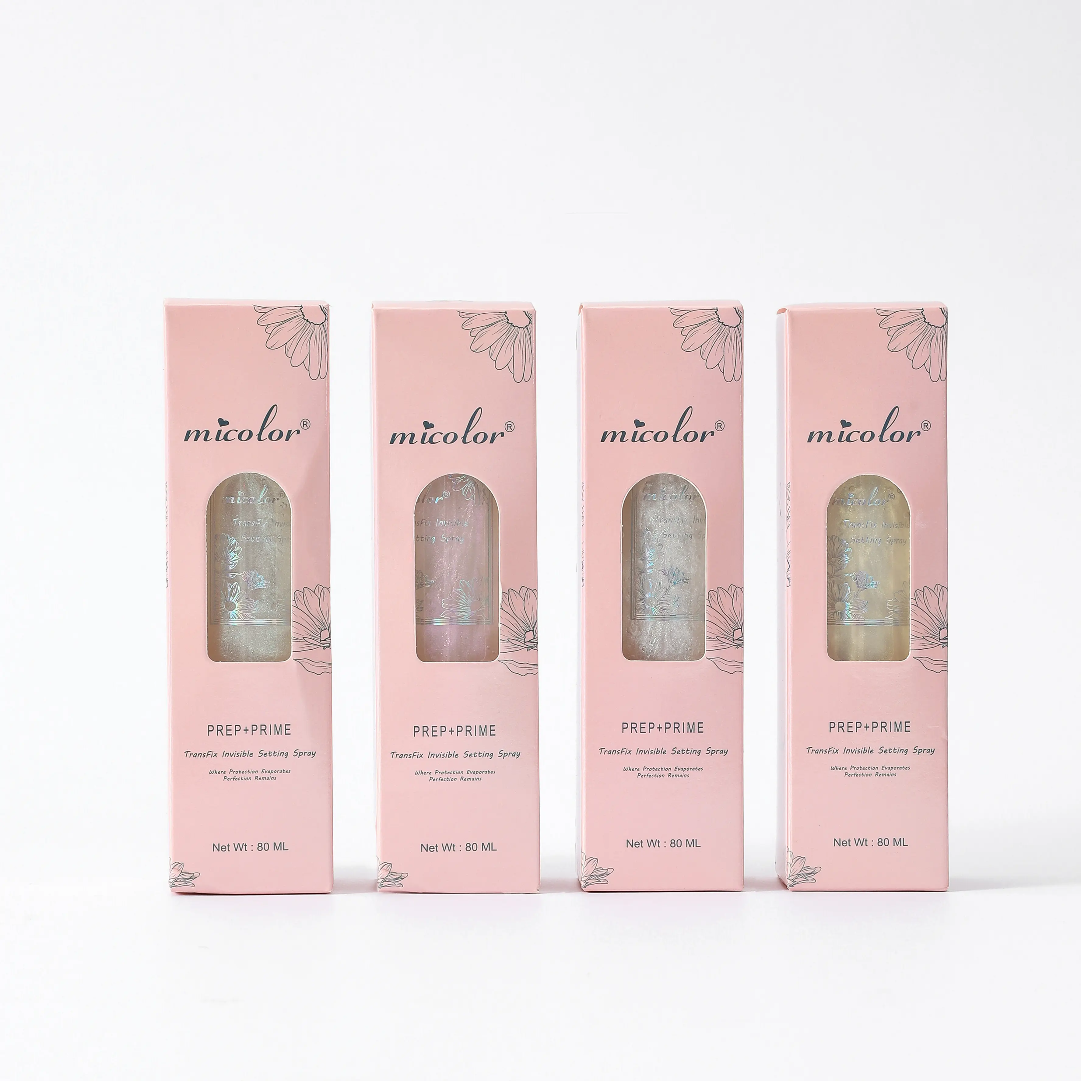 Invisible Glitter Setting Spray (80ml) - Set up spray,Hydrating, Oil-Control Makeup Fixer, Moisture-Boosting, Long-Lasting Matte Formula,4 color choose