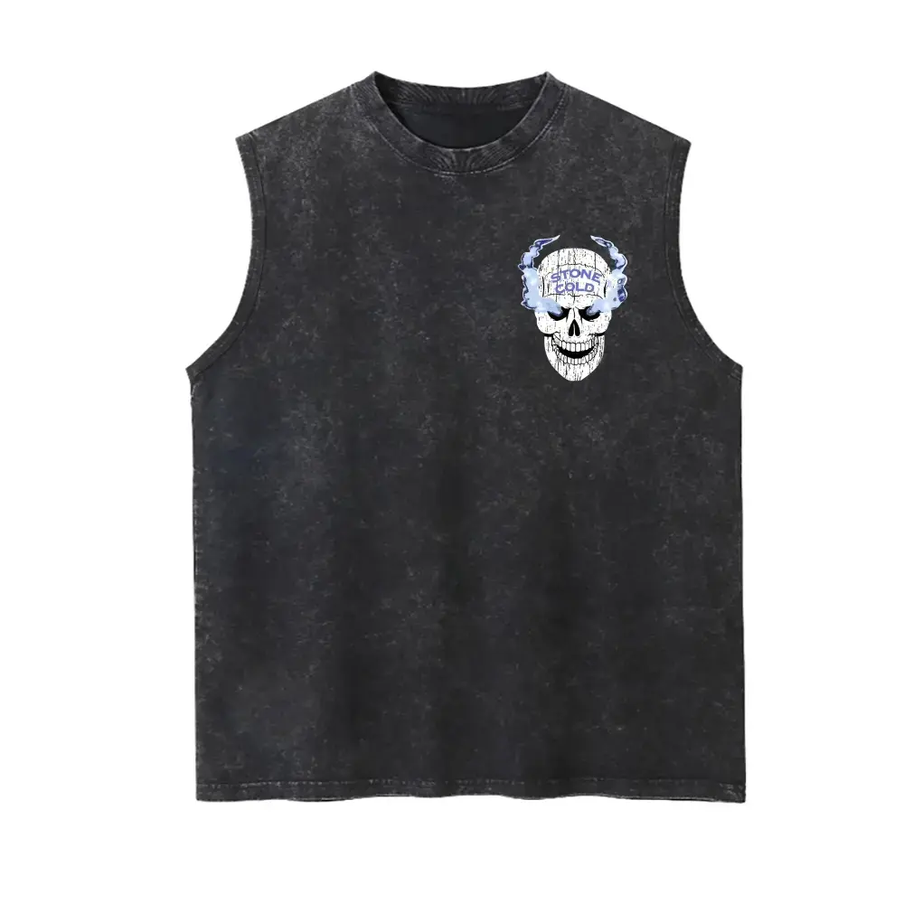 STONE COLD STEVE AUSTIN Vintage Washed Tank top, Wrestling Tee, WWE Washed Tank top, Wrestling Gift, Sports Washed Tank top, Workout Washed Tank top, Gift for Him Gift For Her