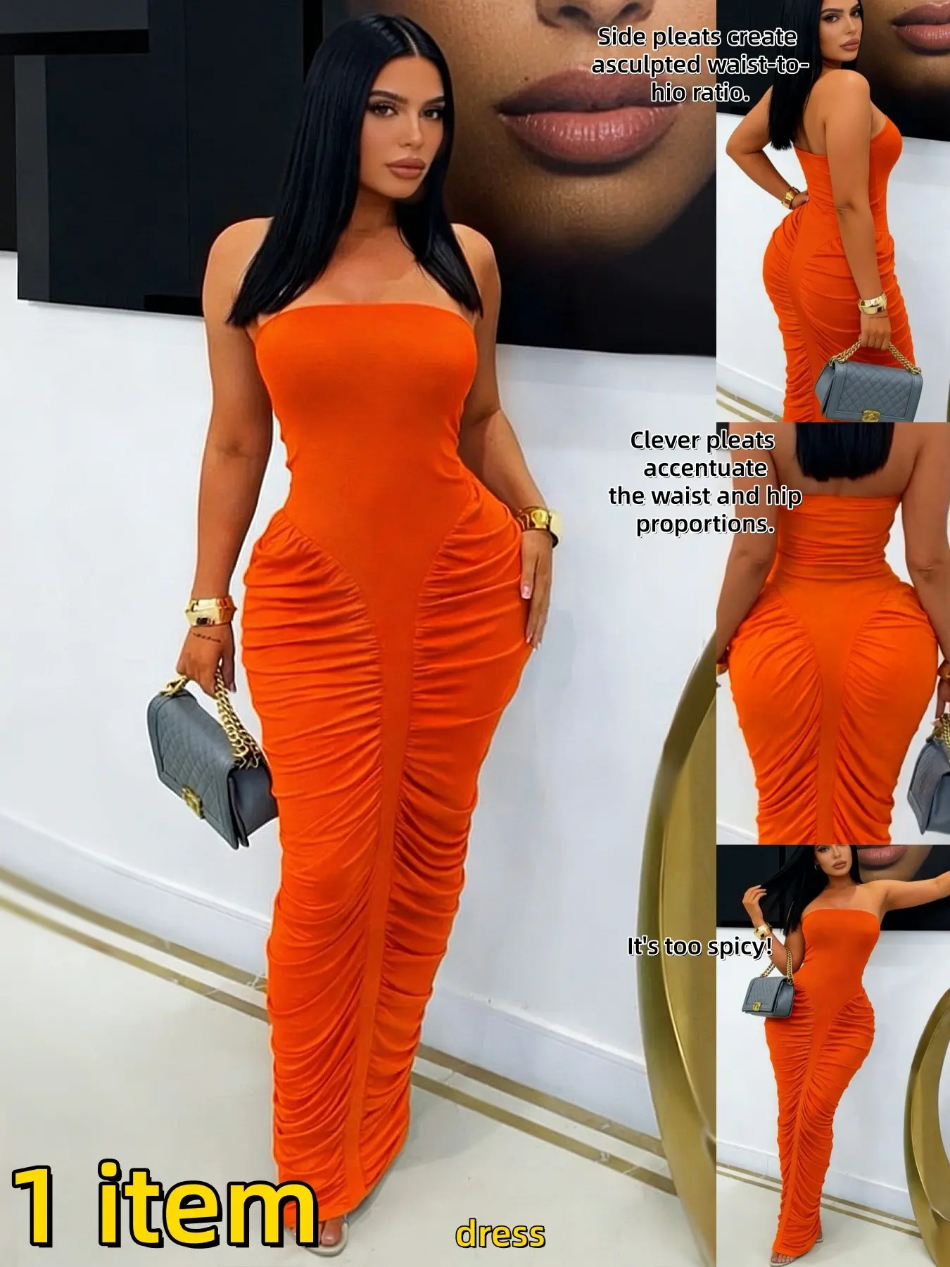 Women's Sexy Bodycon Dress, Sleeveless Ankle-Length Plain Dress, Multicolor Options, Casual Party Wear, Fashionable Wrap-Top Design