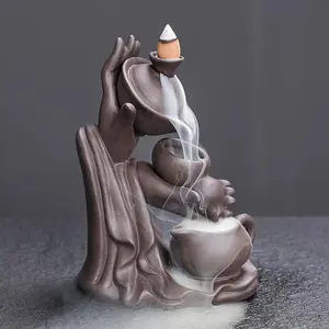 Creative Teapot Design Backflow Incense Burner, 1 Count Incense Holder without Incense, Home Decor for Living Room Bedroom Office, Freshener