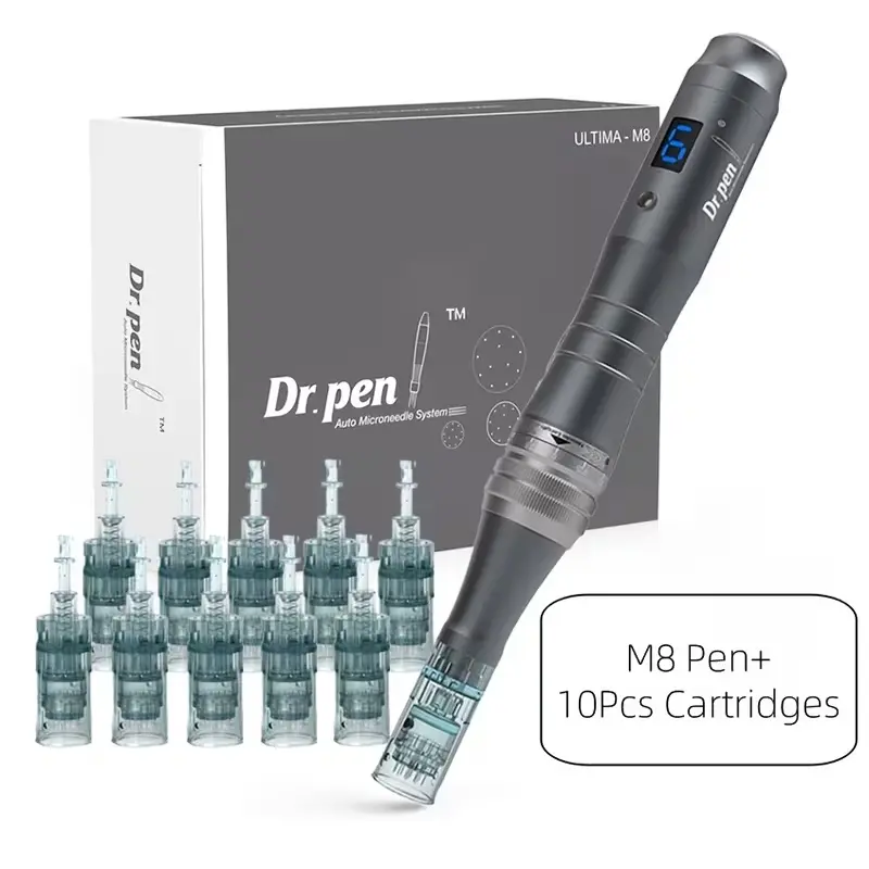 DRPEN Skincare Tool -M8- Beauty  Facial Care Set with 12 Replaceable Head Portable for Home Use