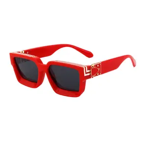 Fashion Vintage Luxury Big Square Sunglasses For Men Women Brand Design Outdoor Sports Cool UV400 Black Sun Glasses Eyewear