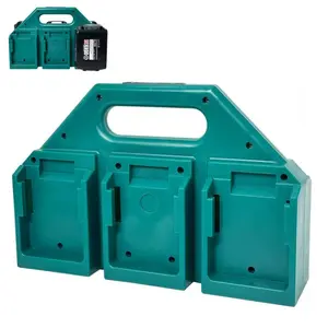 1Pc 6-Slot Battery Holder for Makita 18V & 14.4V Batteries, Sturdy Portable Storage Organizer with Quick Access, Compact Battery Case Ideal for Tool Bags & Jobsite Use, Portable Tool Box