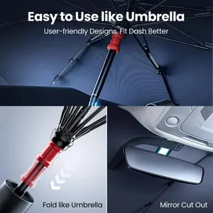 Car Windshield Sun Shade UV Protection Foldable Sunshade for Cars Heat Shield Dashboard Summer Must-Have Cool Car Accessories Auto Sun Protector