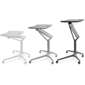 212 MAIN Height-Adjustable Mobile Laptop Caddy Stand - Ergonomic Mobile Workstation, Home & Commercial Office Furniture