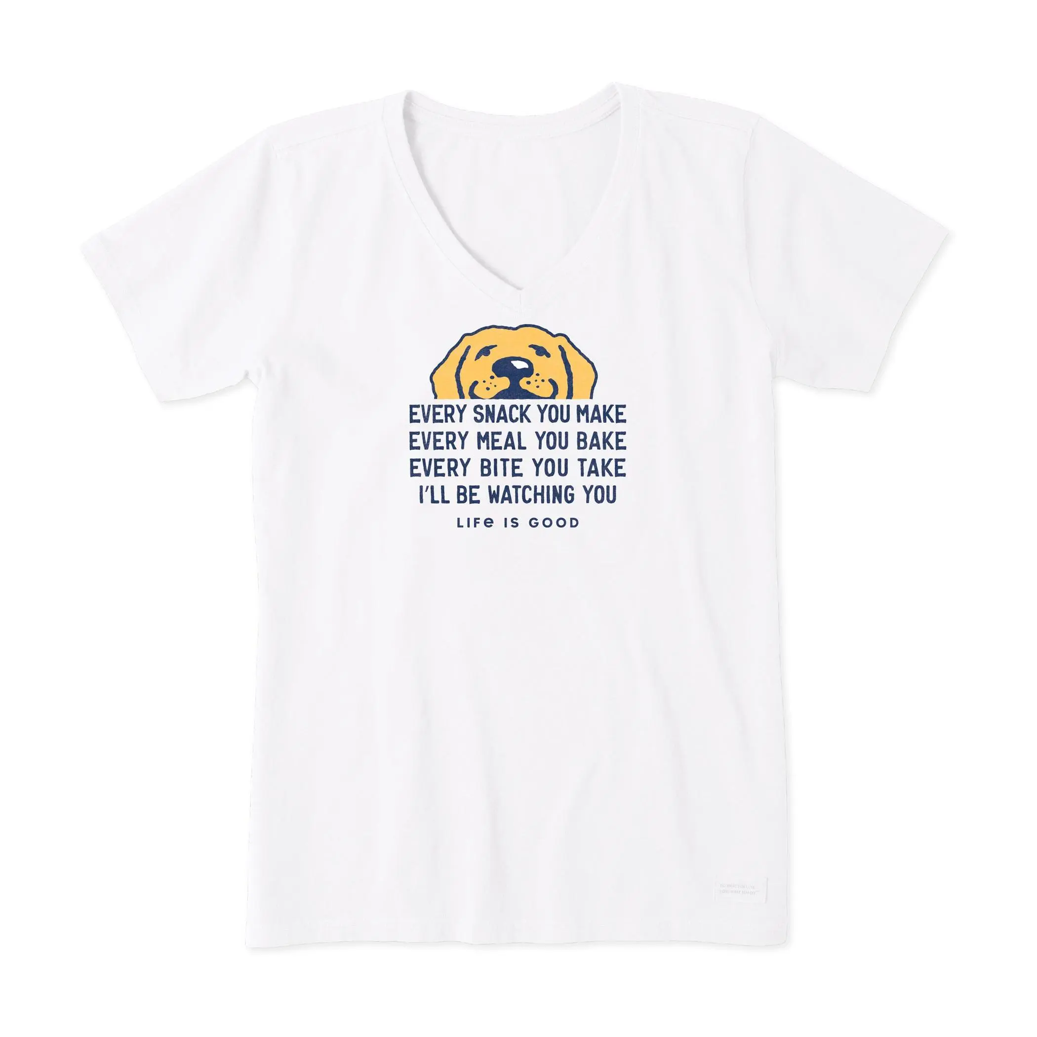 Life is Good Wo mens I'll Be Wa tching You Crus her V-Neck Tee