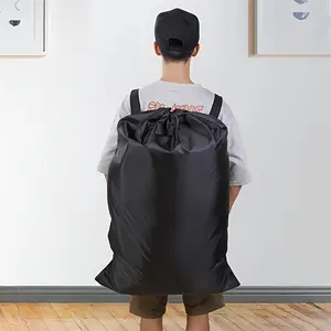 Large Laundry Bag Rucksacks Sturdy rip tear resistant polyester material with drawstring closure Ideal machine washable laundry bags for college dorm and apartment dwellers