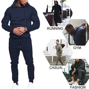 Men's Tracksuit 2 Piece Hoodie Sweatsuit Sets Casual Jogging Athletic Suits