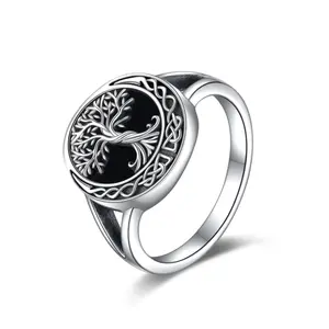 Tree of Life Ring 925 Sterling Silver Celtic Knot Tree of Life Ring Women Gift