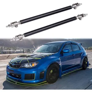 2PCS Adjustable Splitter Strut Rods 8"-13" Universal Front Lip Bumper Splitter Tie Support Bars Carbon 10"-13"