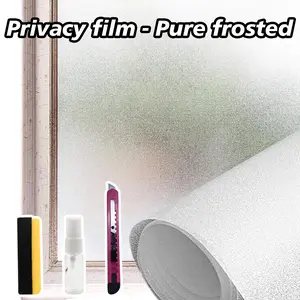 1 Count Window Privacy Film Frosted Glass Static Cling, enhances privacy of living spaces