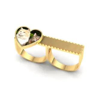 Two-Finger Picture & Name Ring
