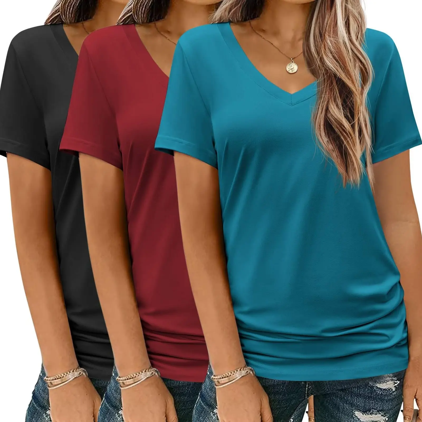 Black, Red, Blue Green