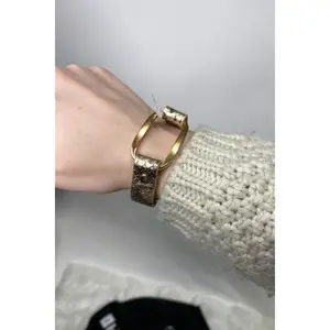 {Snake} {Leopard} Print Bracelet w/ Gold Accent