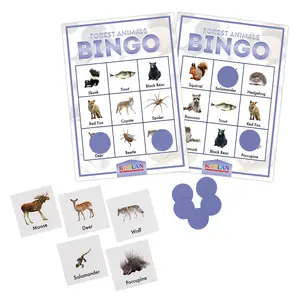 Kaplan Early Learning Company Forest Animals Bingo Learning Game