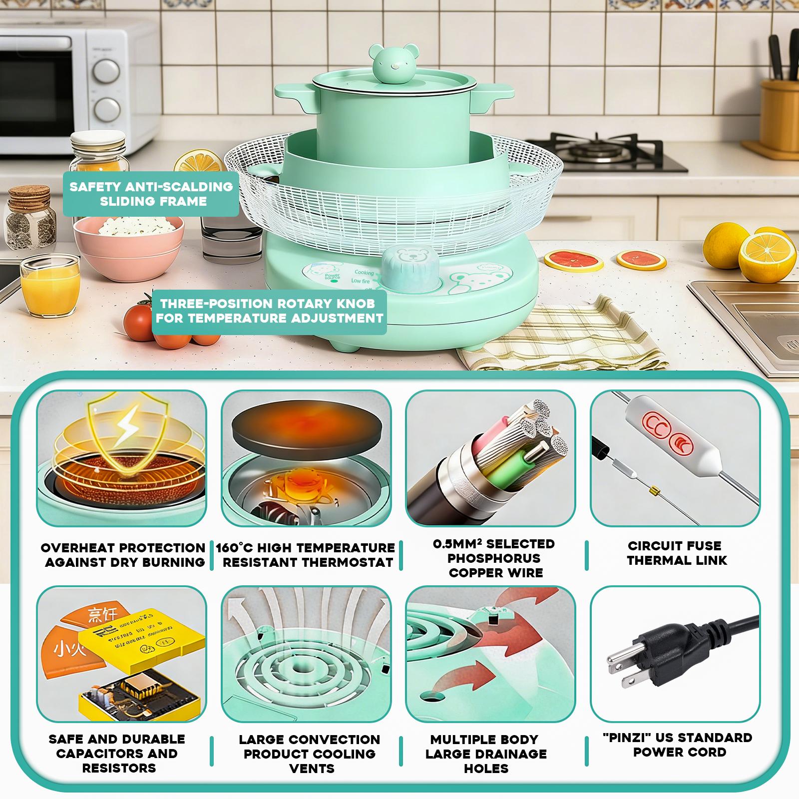 Real Kids Cooking Set, Montessori Safe Kitchen Tools for Beginners