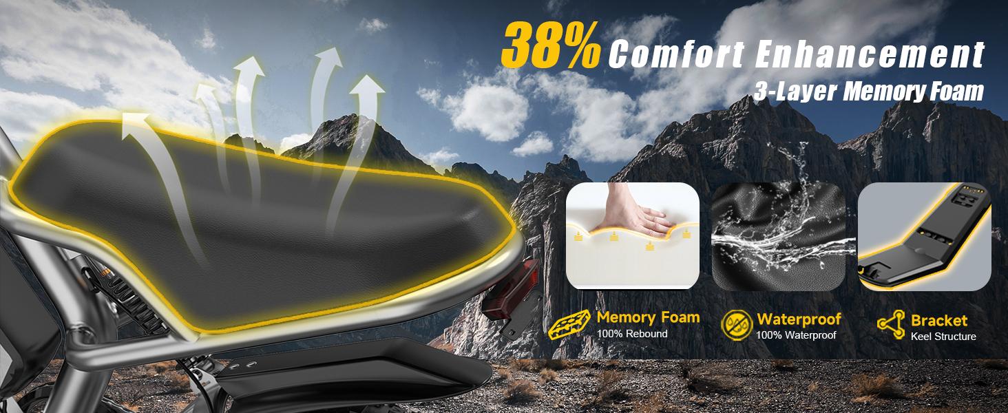 HiKeep K6-mini Electric Bike for Adults - 16/20 Inch Fat Tire Ebike, 750W/Peak 1500W Motor Ebike, 48V15.6AH Detachable Battery, 4 Riding Modes Electric Dirt Bike HiKeep K6-mini Electric Bike for Adults - 16/20 Inch Fat Tire Ebike, 750W/Peak 1500W Motor Ebike, 48V15.6AH Detachable Battery, 4 Riding Modes Electric Dirt Bike