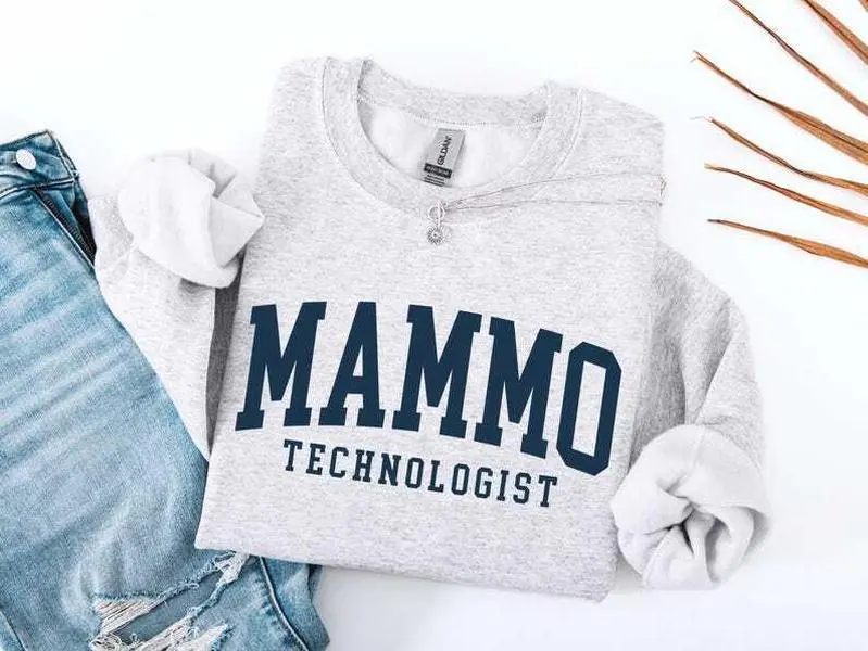 Mammo Technologist  Short Sleeved T-SHIRT / Sweatshirt, Mammo Technologist Gift, Mammo Tech Cotton Crewneck