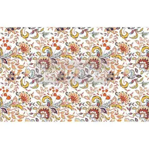 Re-Design with Prima Tangerine Spring - DÉCOUPAGE DÉCOR TISSUE PAPER
